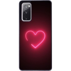 Samsung Galaxy S20 FE 5G Case Hülle - Valentine 2023 single neon heart