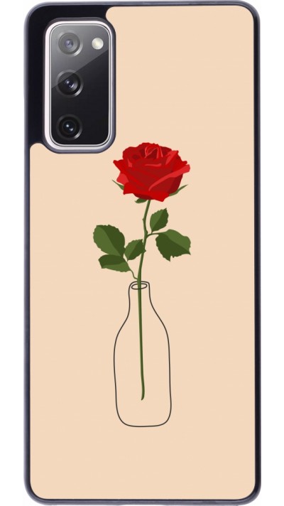 Coque Samsung Galaxy S20 FE 5G - Valentine 2023 single rose in a bottle