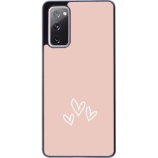 Samsung Galaxy S20 FE 5G Case Hülle - Valentine 2023 three minimalist hearts