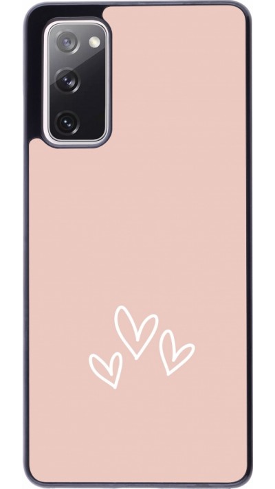 Coque Samsung Galaxy S20 FE 5G - Valentine 2023 three minimalist hearts