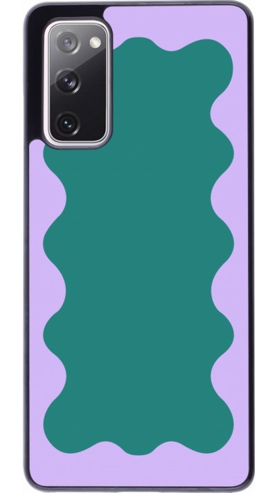 Coque Samsung Galaxy S20 FE 5G - Wavy Rectangle Green Purple