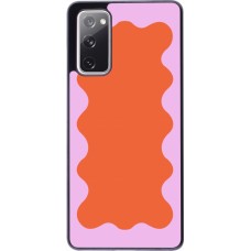 Samsung Galaxy S20 FE 5G Case Hülle - Wavy Rectangle Orange Pink