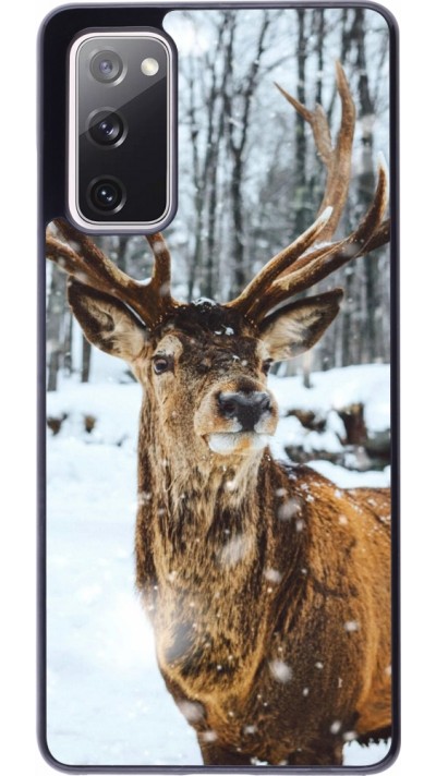 Coque Samsung Galaxy S20 FE 5G - Winter 22 Cerf sous la neige