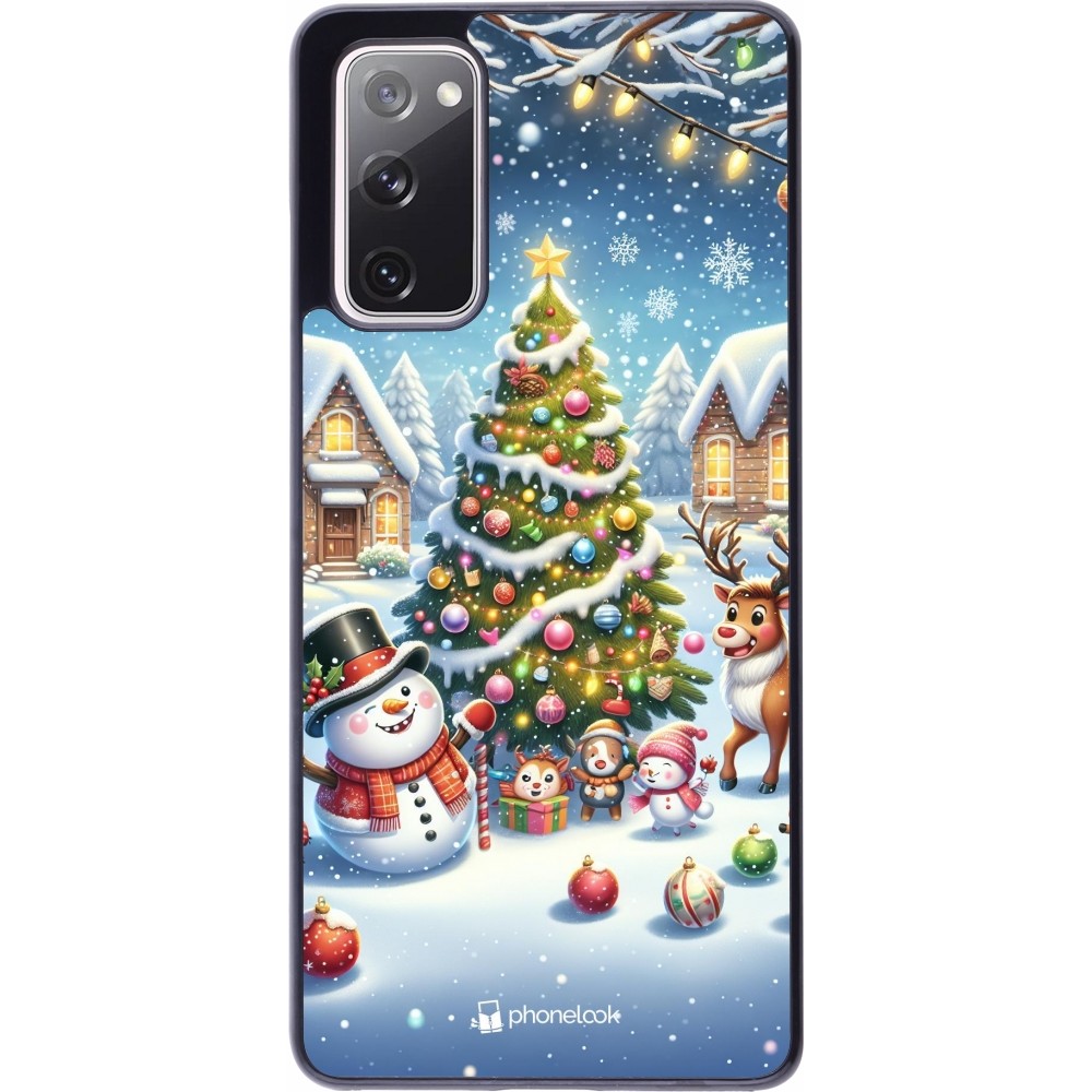 Samsung Galaxy S20 FE 5G Case Hülle - Weihnachten 2023 Schneemann und Tannenbaum