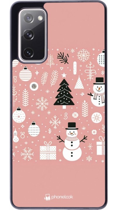 Samsung Galaxy S20 FE 5G Case Hülle - Weihnachten 2024 Rose Schneemann Weihnachten