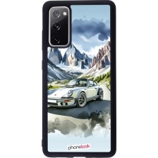Coque Samsung Galaxy S20 FE 5G - Silicone rigide noir Porsche 911 Mountain Watercolor
