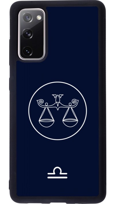 Samsung Galaxy S20 FE 5G Case Hülle - Silikon schwarz Astrologie Waage