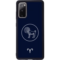 Samsung Galaxy S20 FE 5G Case Hülle - Silikon schwarz Astrologie Widder