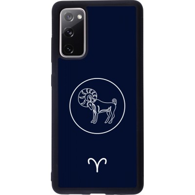 Samsung Galaxy S20 FE 5G Case Hülle - Silikon schwarz Astrologie Widder