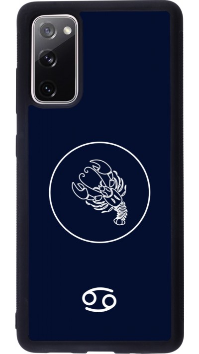 Samsung Galaxy S20 FE 5G Case Hülle - Silikon schwarz Astrologie Krebs