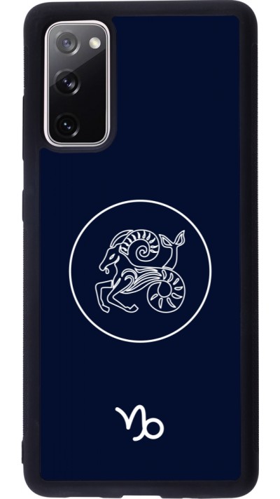 Samsung Galaxy S20 FE 5G Case Hülle - Silikon schwarz Astrologie Steinbock