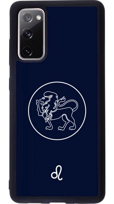 Samsung Galaxy S20 FE 5G Case Hülle - Silikon schwarz Astrologie Löwe