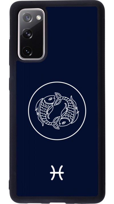 Samsung Galaxy S20 FE 5G Case Hülle - Silikon schwarz Astrologie Fische
