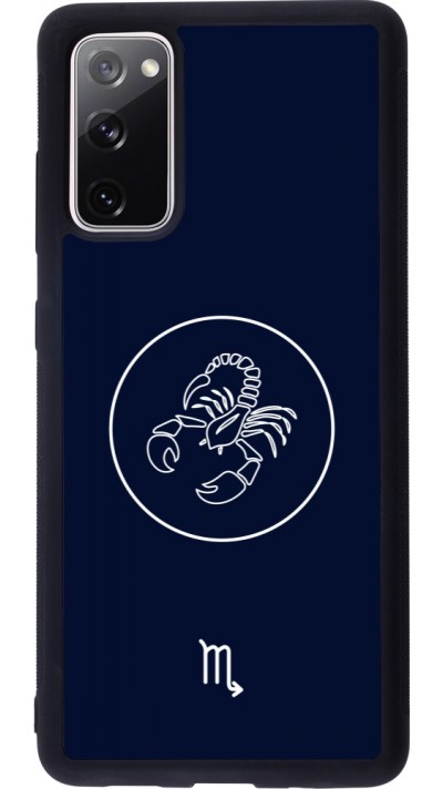Samsung Galaxy S20 FE 5G Case Hülle - Silikon schwarz Astrologie Skorpion