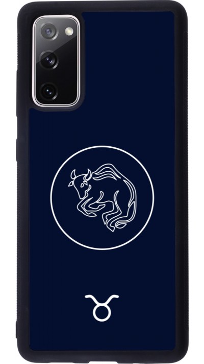 Samsung Galaxy S20 FE 5G Case Hülle - Silikon schwarz Astrologie Stier