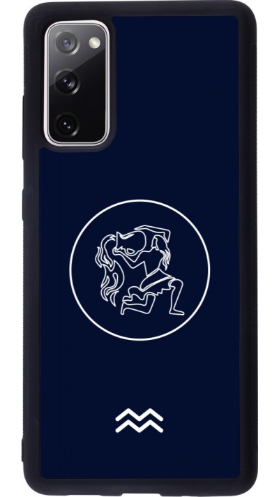 Samsung Galaxy S20 FE 5G Case Hülle - Silikon schwarz Astrologie Wassermann