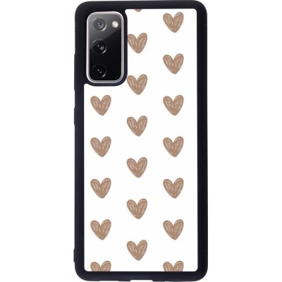 Samsung Galaxy S20 FE 5G Case Hülle - Silikon schwarz Autumn 2024 brown hearts