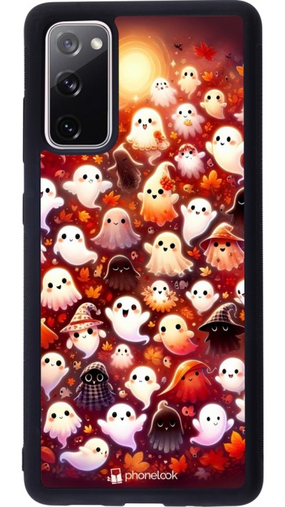 Coque Samsung Galaxy S20 FE 5G - Silicone rigide noir Fantômes automne mignons