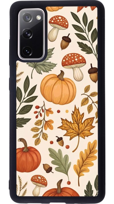 Samsung Galaxy S20 FE 5G Case Hülle - Silikon schwarz Autumn 25 Autumn pattern