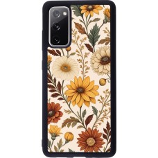 Samsung Galaxy S20 FE 5G Case Hülle - Silikon schwarz Autumn 25 Flower pattern