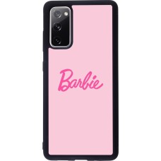 Samsung Galaxy S20 FE 5G Case Hülle - Silikon schwarz Barbie Text
