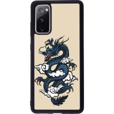 Samsung Galaxy S20 FE 5G Case Hülle - Silikon schwarz Blue Dragon Tattoo