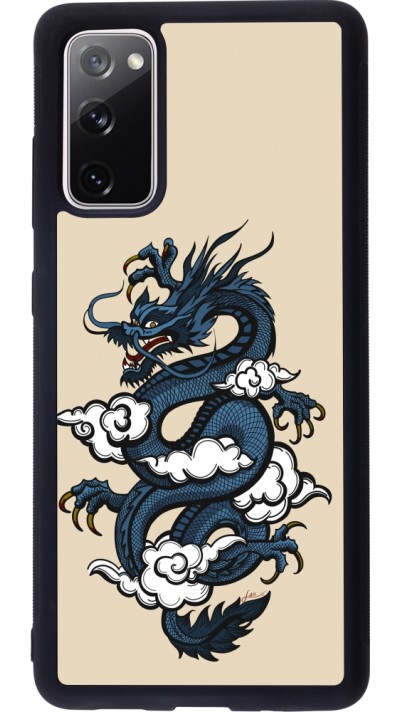 Samsung Galaxy S20 FE 5G Case Hülle - Silikon schwarz Blue Dragon Tattoo