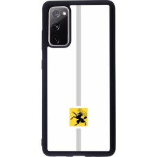 Coque Samsung Galaxy S20 FE 5G - Silicone rigide noir Canton SH blanc