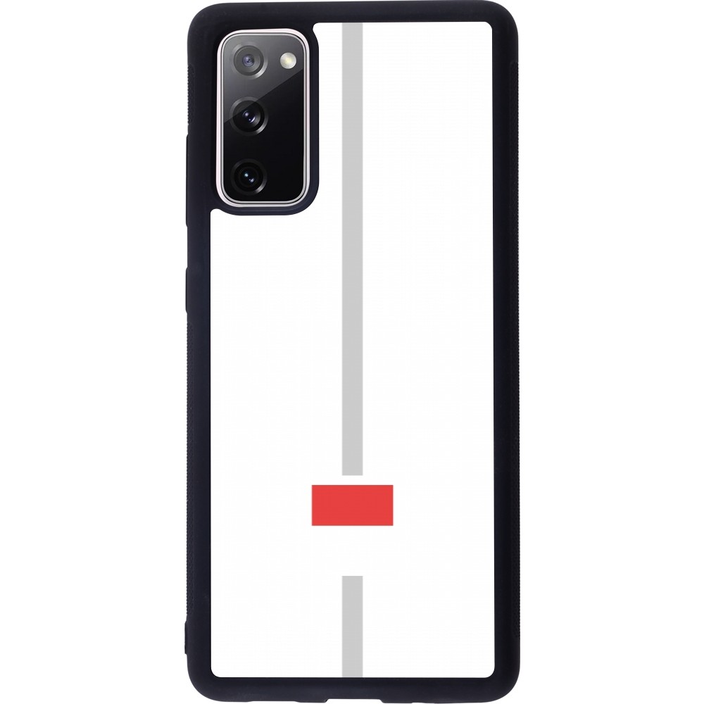 Coque Samsung Galaxy S20 FE 5G - Silicone rigide noir Canton SO blanc