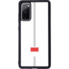 Coque Samsung Galaxy S20 FE 5G - Silicone rigide noir Canton SO blanc