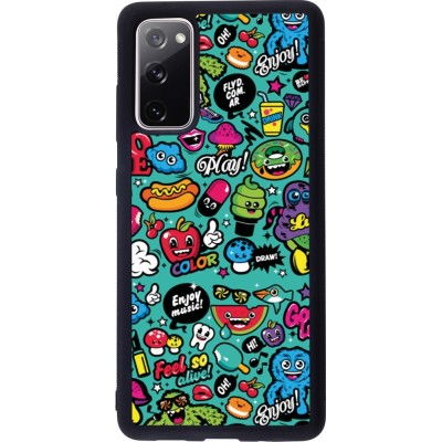 Coque Samsung Galaxy S20 FE 5G - Silicone rigide noir Cartoons old school