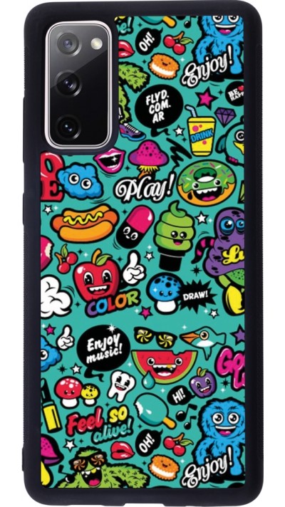 Samsung Galaxy S20 FE 5G Case Hülle - Silikon schwarz Cartoons old school