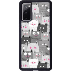 Hülle Samsung Galaxy S20 FE - Silikon schwarz Katzenschwärme