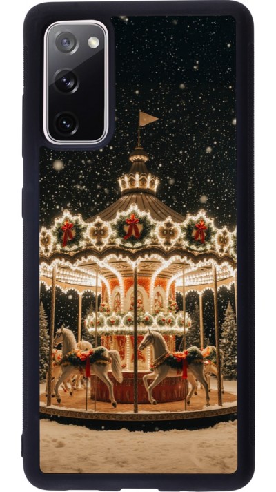 Coque Samsung Galaxy S20 FE 5G - Silicone rigide noir Christmas 25 Carousel