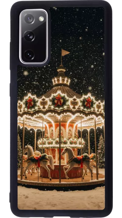Coque Samsung Galaxy S20 FE 5G - Silicone rigide noir Christmas 25 Carousel