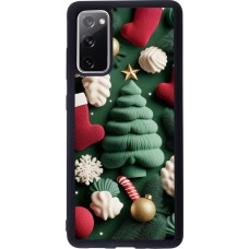 Coque Samsung Galaxy S20 FE 5G - Silicone rigide noir Christmas 25 Christmas textiles
