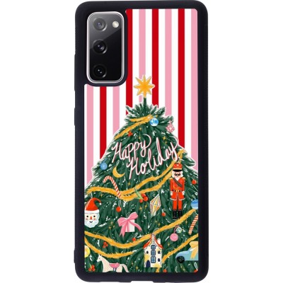 Coque Samsung Galaxy S20 FE 5G - Silicone rigide noir Christmas 25 Happy Holiday