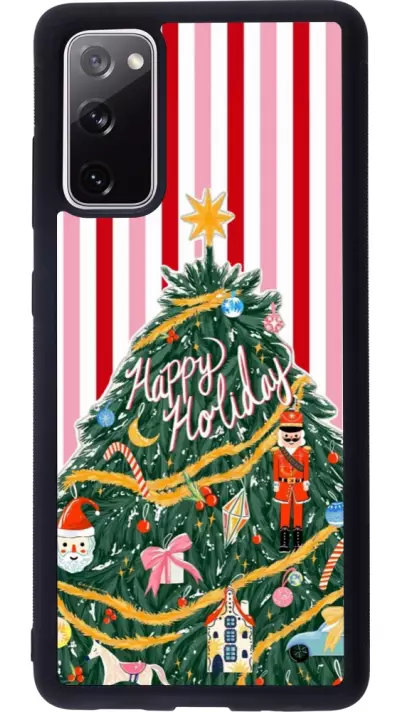 Coque Samsung Galaxy S20 FE 5G - Silicone rigide noir Christmas 25 Happy Holiday