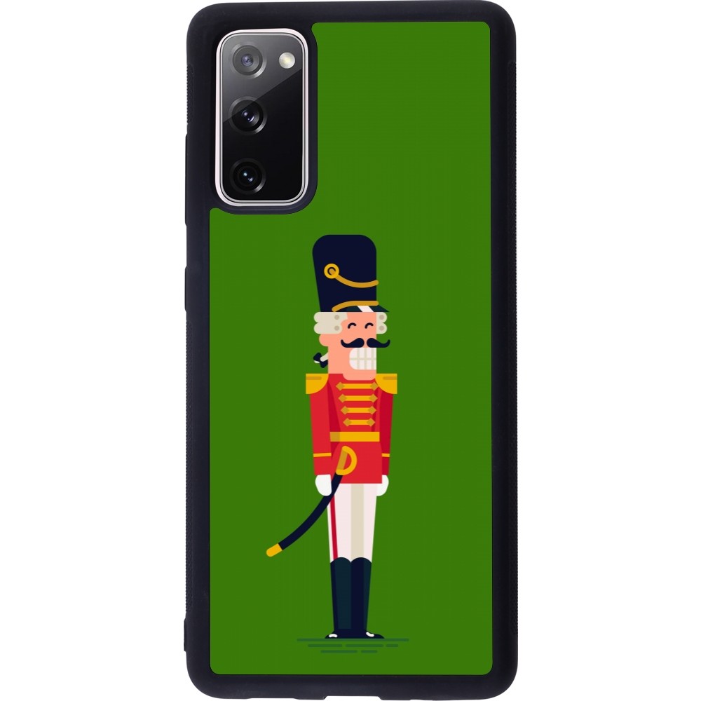 Coque Samsung Galaxy S20 FE 5G - Silicone rigide noir Christmas 25 Nutcracker Green