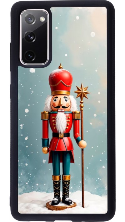 Coque Samsung Galaxy S20 FE 5G - Silicone rigide noir Christmas 25 Nutcracker Snow
