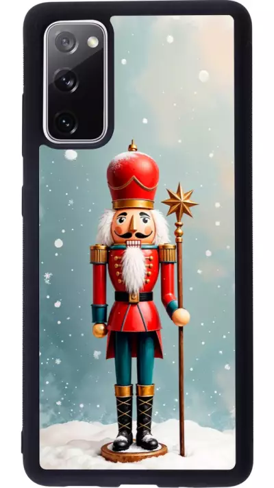 Coque Samsung Galaxy S20 FE 5G - Silicone rigide noir Christmas 25 Nutcracker Snow