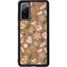 Samsung Galaxy S20 FE 5G Case Hülle - Silikon schwarz Christmas 25 Pattern Ginger Cookie