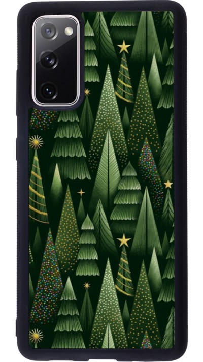 Samsung Galaxy S20 FE 5G Case Hülle - Silikon schwarz Christmas 25 Pattern Xmas Tree