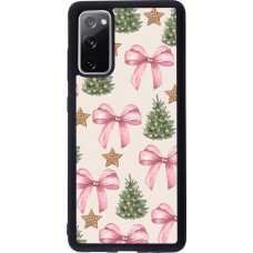Coque Samsung Galaxy S20 FE 5G - Silicone rigide noir Christmas 25 Vintage Ribbons
