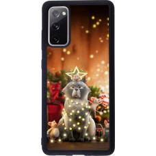 Coque Samsung Galaxy S20 FE 5G - Silicone rigide noir Christmas 25 Xmas Cat