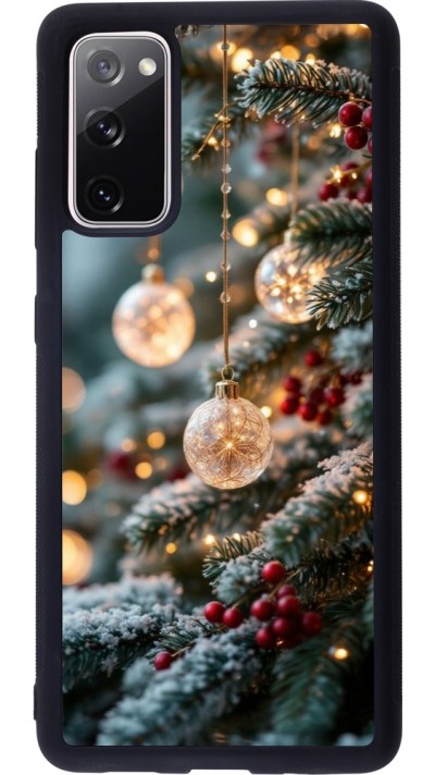 Samsung Galaxy S20 FE 5G Case Hülle - Silikon schwarz Christmas 25 Xmas Decorated Tree