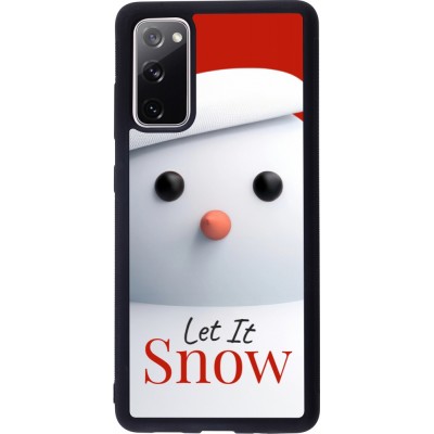 Samsung Galaxy S20 FE 5G Case Hülle - Silikon schwarz Christmas 25 Xmas Snowman