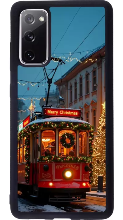 Coque Samsung Galaxy S20 FE 5G - Silicone rigide noir Christmas 25 Xmas Train