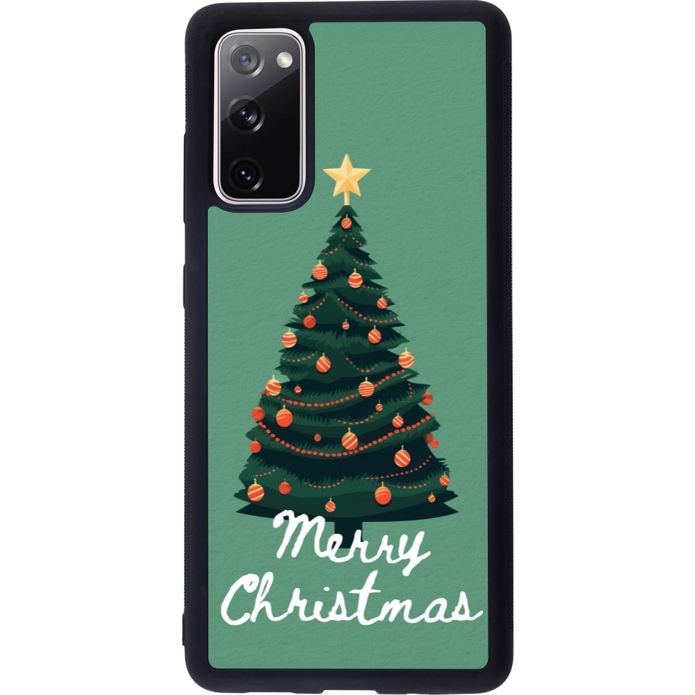 Coque Samsung Galaxy S20 FE 5G - Silicone rigide noir Christmas 25 Xmas Tree