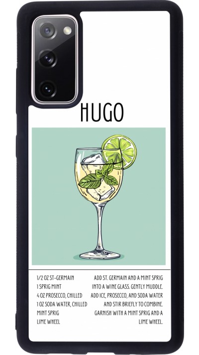 Samsung Galaxy S20 FE 5G Case Hülle - Silikon schwarz Cocktail Rezept Hugo